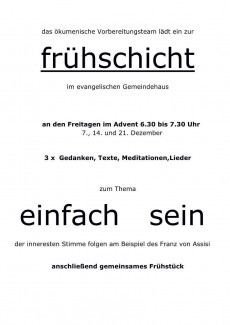 Frühschicht 2018