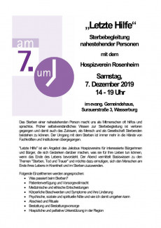 2019-12-07 Am Siebten um Sieben  Hospiz