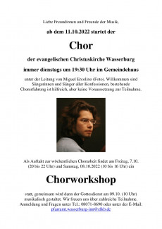 2022-10-09 Chorworkshop und Chor