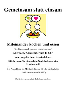 2022-12-07 Gemeinsam statt einsam