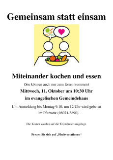 2023-10-11 Gemeinsam statt einsam
