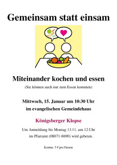 2025-01-15 Gemeinsam statt einsam