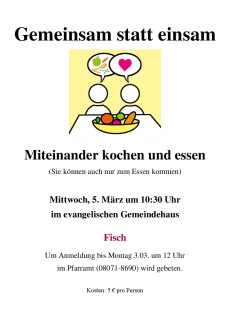 2025-03-05 Gemeinsam statt einsam
