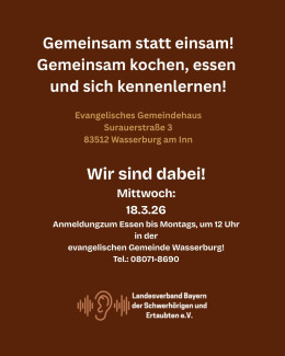 Gemeinsam statt einsam